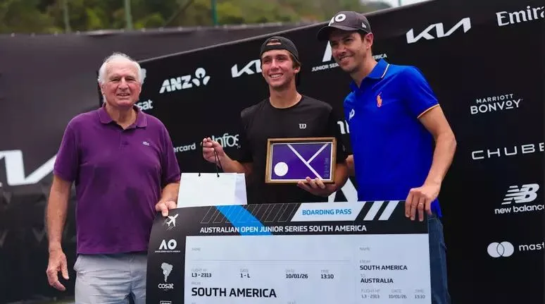 1ª VEZ: Tenista cuiabano Leonardo Storck disputará Australian Open juvenil em 2026