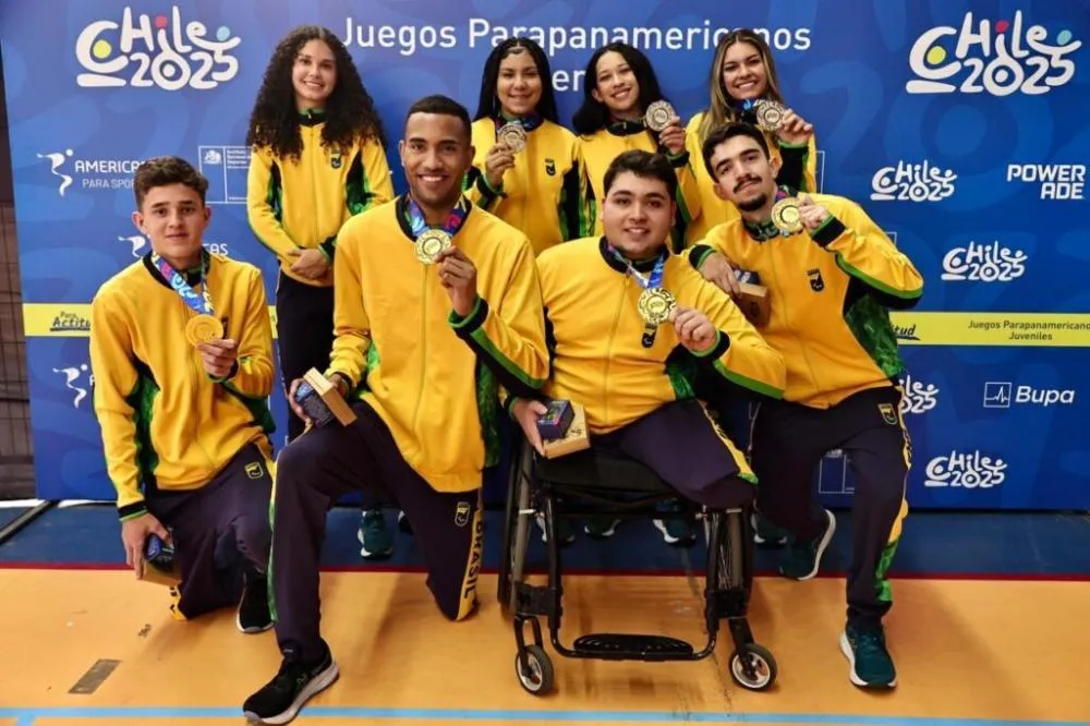 Brasil fatura 100 medalhas no Parapan de Jovens e no topo do ranking
