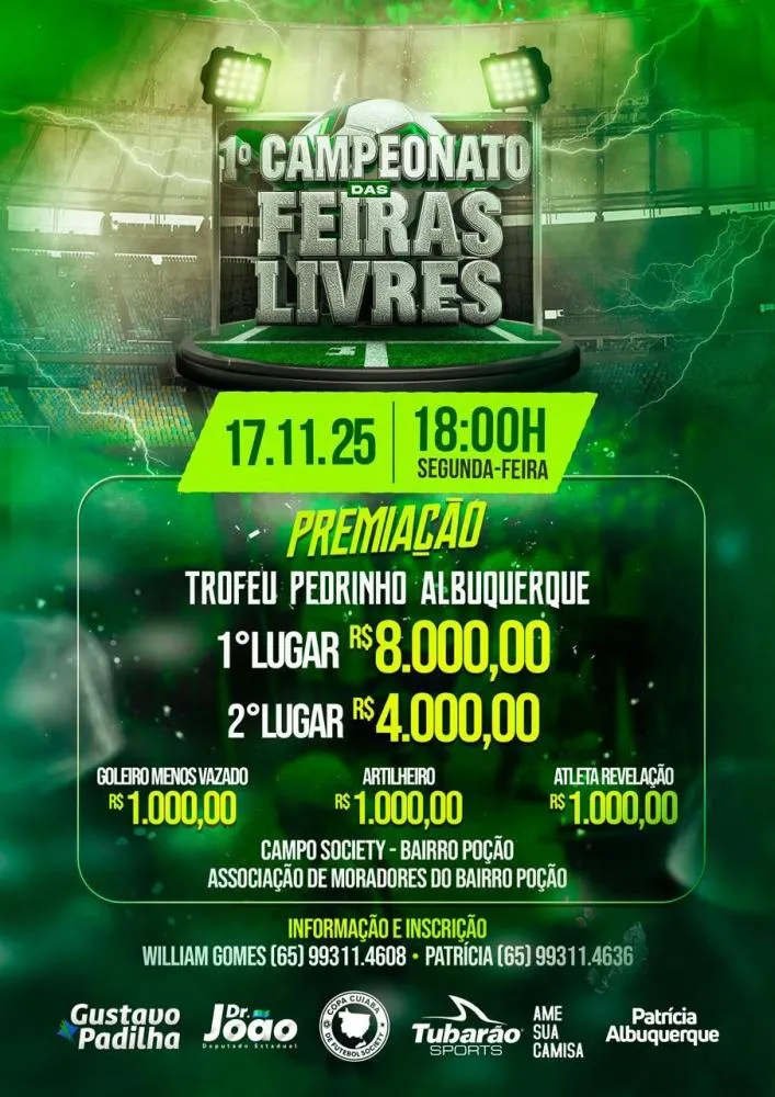 Dr. João apoia 1º Campeonato das Feiras Livres e valoriza trabalhadores com esporte e integração social