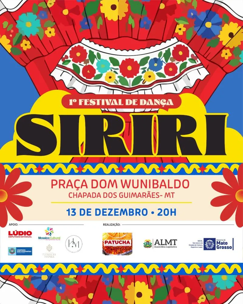 1º Festival de Dança Siriri movimenta Chapada dos Guimarães neste sábado (13)