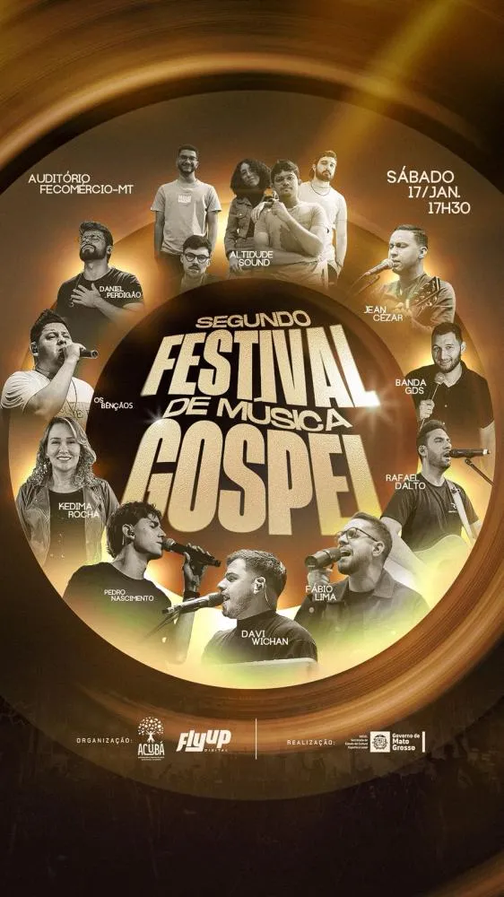 Segundo Festival de Música Gospel reúne novos talentos em Cuiabá