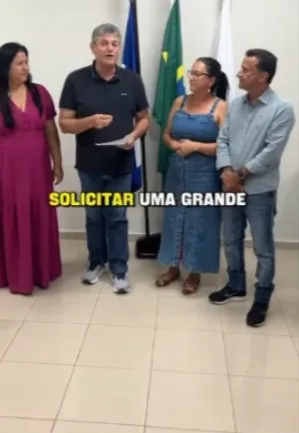 Meus amigos de Figueirópolis, estive aqui ao lado do prefeito Mirim, a primeira-dama dona Elma e da minha esposa Maristela, atendendo a um pedido muito especial. ❤️