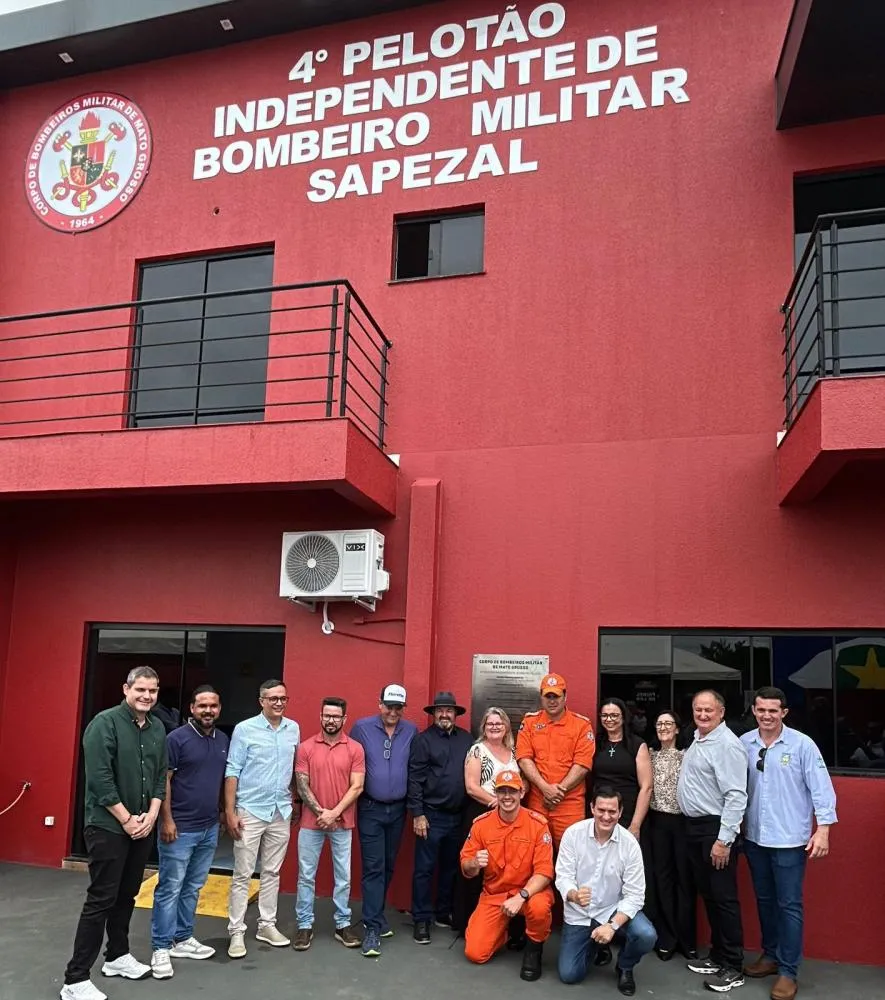 Com apoio de Moretto, nova unidade do Corpo de Bombeiros é inaugurada em Sapezal