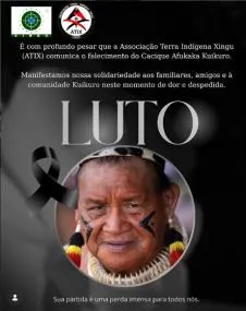 Líder indígena do Alto Xingu morre em MT aos 74 anos