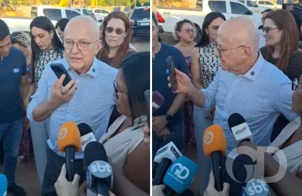 Ao lado de moradora, governador faz ligação e cobra prefeito
